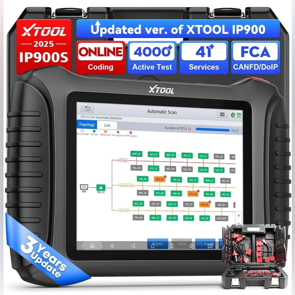 XTOOL IP900S OBD2 Full Systems Bidirectional Diagnostic Scanner ECU Coding Tool